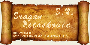 Dragan Milošković vizit kartica